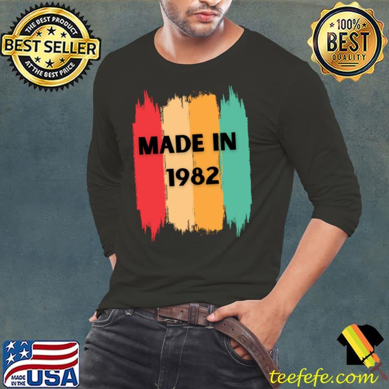 Made in 1982 vintage birthday T-Shirt Long Sleeve Tee Made in 1982 vintage birthday T-Shirt Long Sleeve Tee