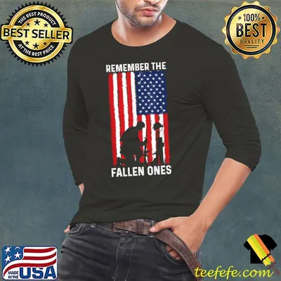Memorial Day Remember the Proud Veteran Military Us Flag T-Shirt