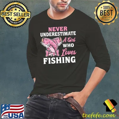 Never Underestimate A Girl Who Loves Fishing shirt