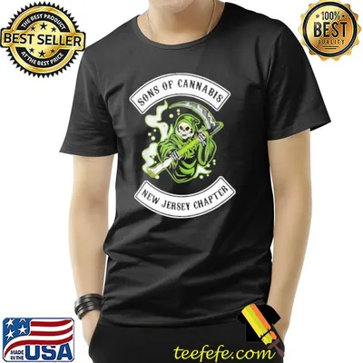 New Jersey chapter sons of cannabis skull shirt