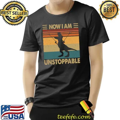 Now I'm Unstoppable Dinosaur vintage T-Shirt