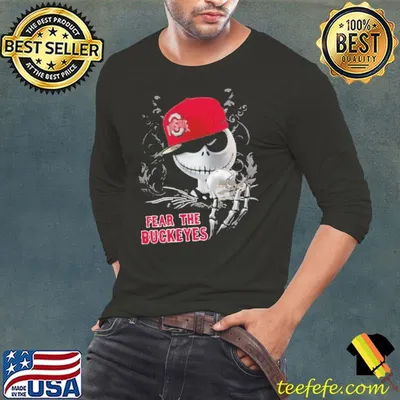 Ohio State fear the buckeyes jack skellington shirt
