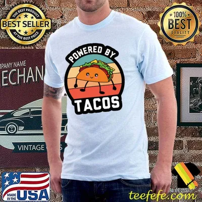 Power by tacos vintage sunset T-Shirt