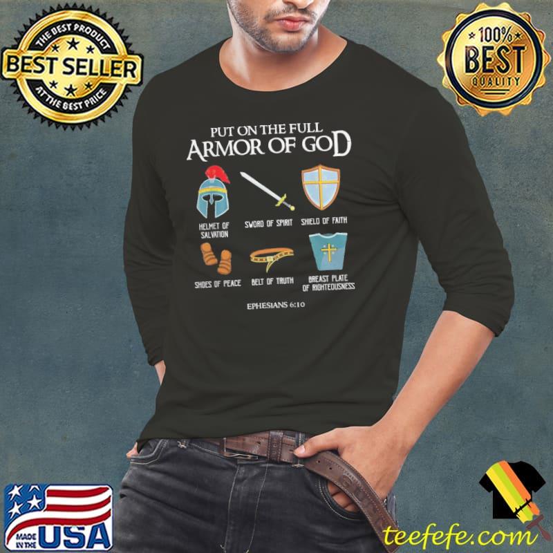Put On The Full Armor Of God Christian Bible Verse Ephesians shirt