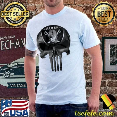 Raiders fan symbol basketball punisher shirt