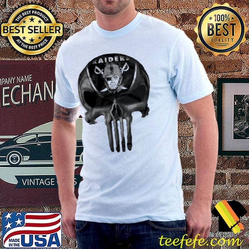 Raiders fan symbol basketball punisher shirt