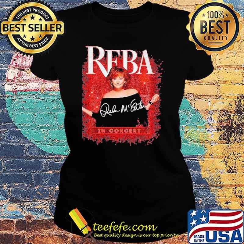 Reba in concert signatures s Ladies tee Reba in concert signatures s Ladies tee