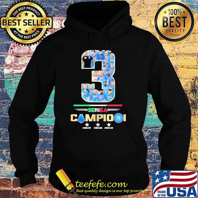 S.S.C Napoli Serie A 3x Campioni 1987 1990 2023 sport shirt S.S.C Napoli Serie A 3x Campioni 1987 1990 2023 sport shirt