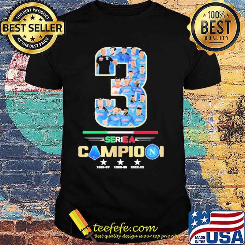S.S.C Napoli Serie A 3x Campioni 1987 1990 2023 sport s Unisex S.S.C Napoli Serie A 3x Campioni 1987 1990 2023 sport s Unisex
