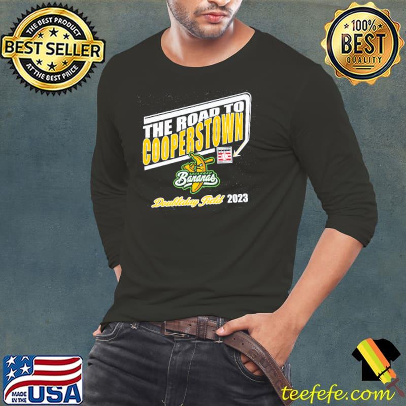 Savannah Bananas 2023 Road to Cooperstown Navy Heather shirt Savannah Bananas 2023 Road to Cooperstown Navy Heather shirt