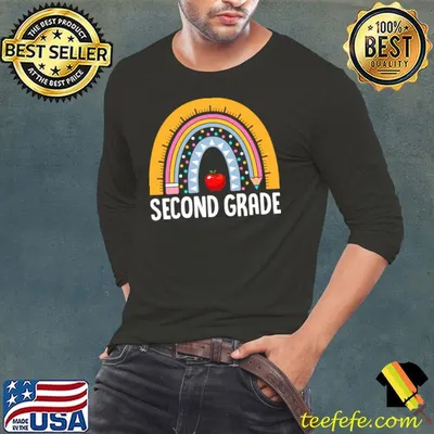 Second Grade Rainbow Teacher Team 2nd Grade Squad T-Shirt