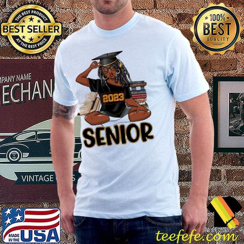 Senior Graduated Girl 2023 books shirt