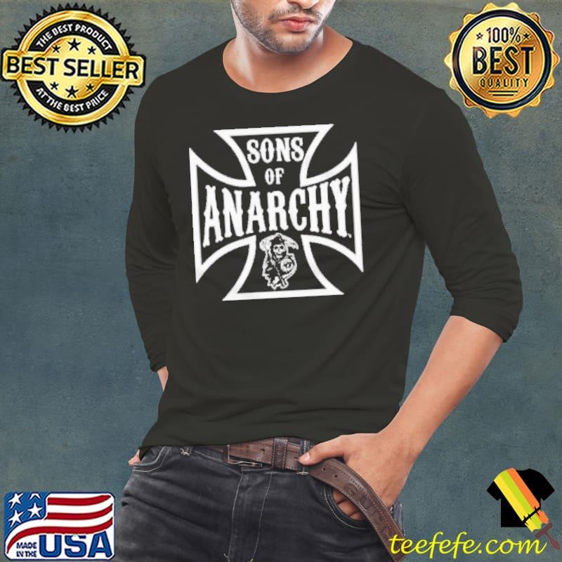 Sons of anarchy cross skull shirt