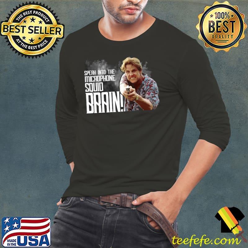 Speak Into The Microphone Squid Brain Movie Keanu T-Shirt Long Sleeve Tee Speak Into The Microphone Squid Brain Movie Keanu T-Shirt Long Sleeve Tee