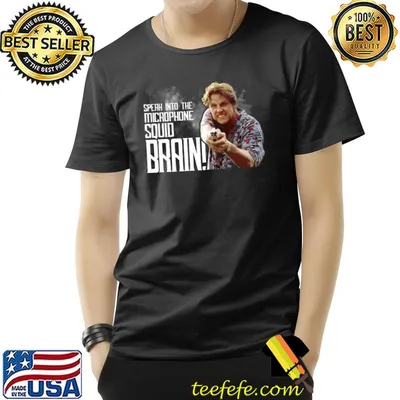 Speak Into The Microphone Squid Brain Movie Keanu T-Shirt