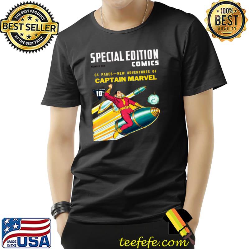 Special Edition Comics Adventures Of Captain Marvel Super Hero T-Shirt Unisex Special Edition Comics Adventures Of Captain Marvel Super Hero T-Shirt Unisex