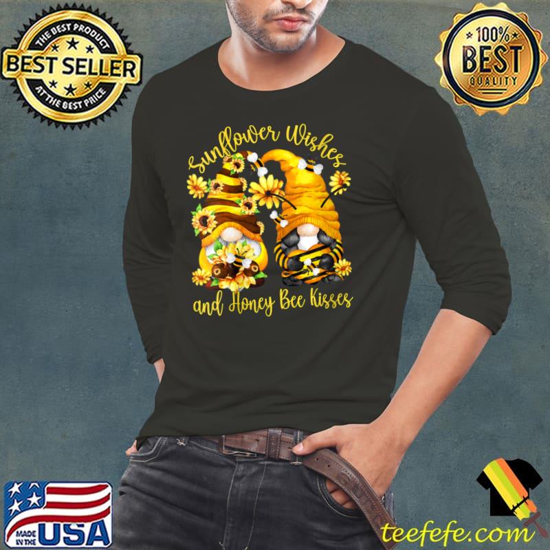 Sunflower Wishes And Honey Bee Kisses With Gnome T-Shirt