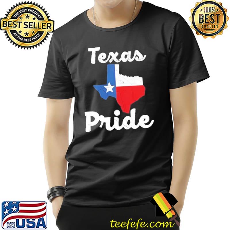 Texas pride map shirt