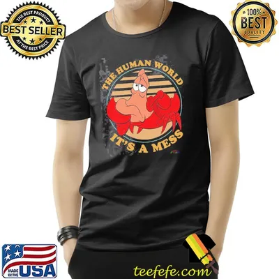 The Human World It’s A Mess The Little Mermaid Sebastian vintage shirt