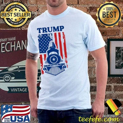 Trmp Train Maga American Flag shirt