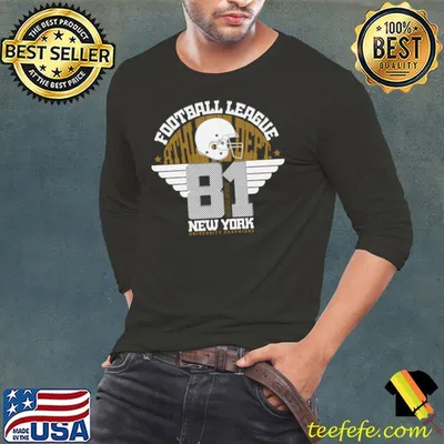 University Football League New York 81 Helmet T-Shirt