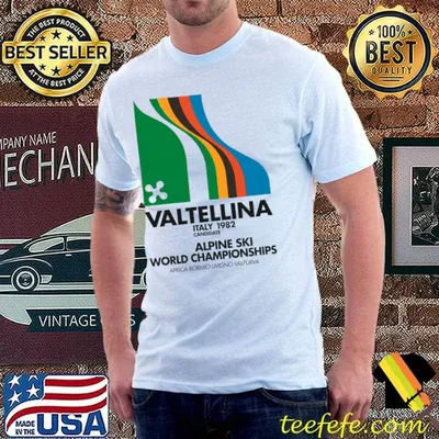 Valtellina 82 Alpine Ski World Championships Bormio Livigno T-Shirt
