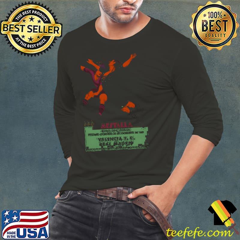 Vintage 1931 Spanish Soccer Valencia F.C vs Real Madrid s Long Sleeve Tee Vintage 1931 Spanish Soccer Valencia F.C vs Real Madrid s Long Sleeve Tee