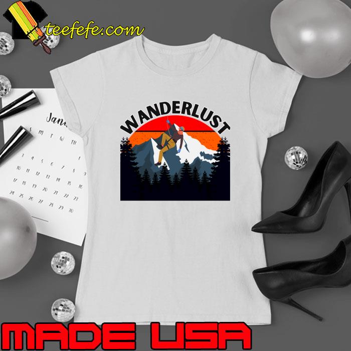 Wanderlust mountain sunset vintage T-Shirt Ladies tee Wanderlust mountain sunset vintage T-Shirt Ladies tee