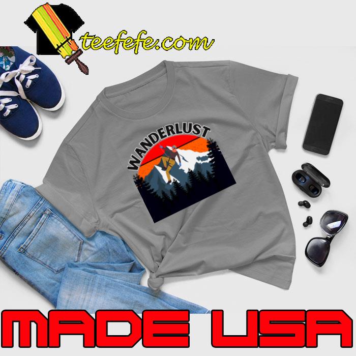 Wanderlust mountain sunset vintage T-Shirt Unisex Wanderlust mountain sunset vintage T-Shirt Unisex