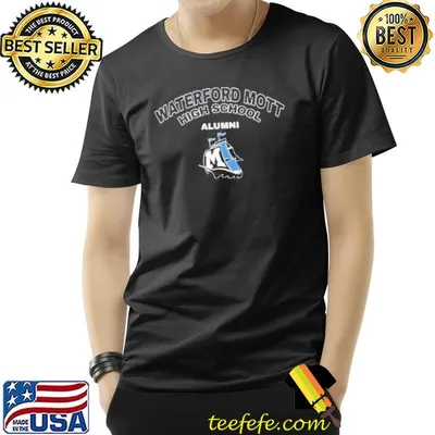 Waterford mott high school alumni football symbol shirt