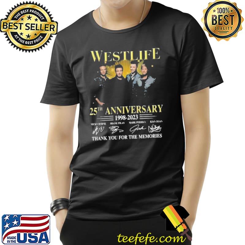Westlife 25th anniversary 1998 2023 thank you for the memories signature s Unisex Westlife 25th anniversary 1998 2023 thank you for the memories signature s Unisex