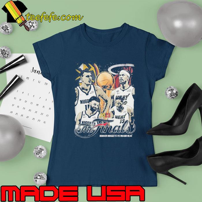 2023 NBA Finals Miami Heat And Denver Nuggets Basketball s Ladies tee 2023 NBA Finals Miami Heat And Denver Nuggets Basketball s Ladies tee