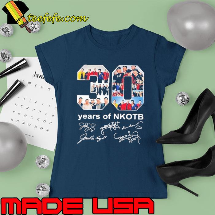 Awesome 30 years of NKOTB signature s Ladies tee Awesome 30 years of NKOTB signature s Ladies tee
