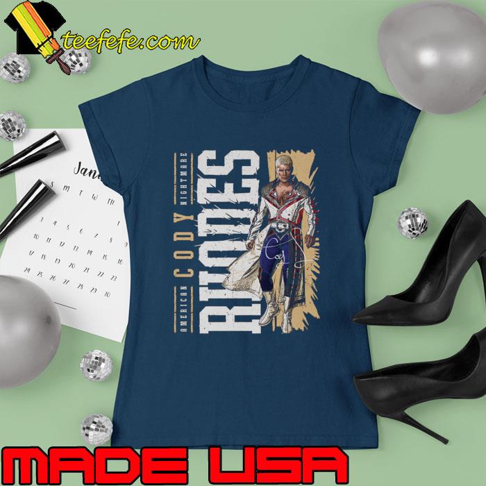 Awesome cody Rhodes Vertical Signature T-Shirt Ladies tee Awesome cody Rhodes Vertical Signature T-Shirt Ladies tee
