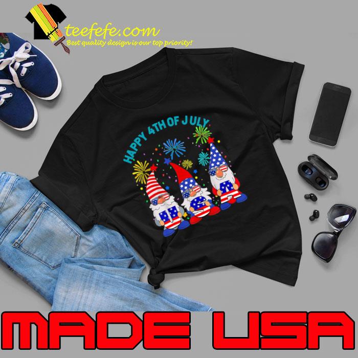 Best happy 4th Of July Gnome American US Flag 4th Of July Fireworks T-Shirt Unisex Best happy 4th Of July Gnome American US Flag 4th Of July Fireworks T-Shirt Unisex