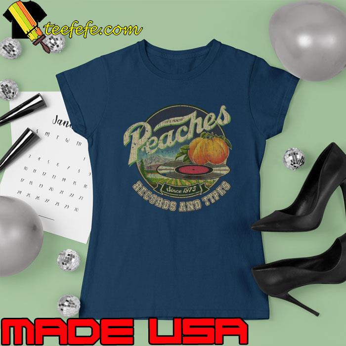Best peaches Records And Tipes Since 1975 70s T-Shirt Ladies tee Best peaches Records And Tipes Since 1975 70s T-Shirt Ladies tee