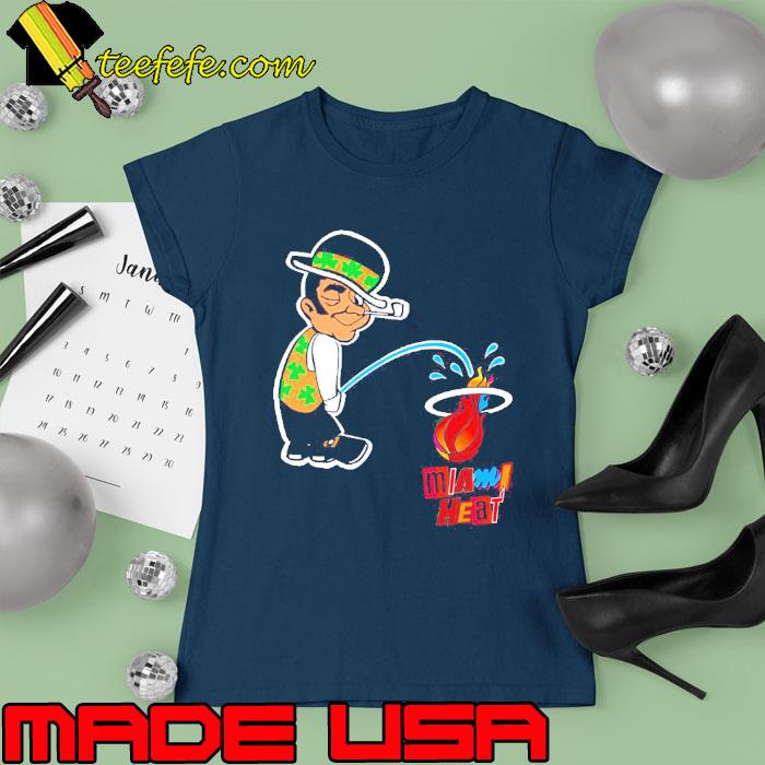 Boston Celtics peeing Miami Heat s Ladies tee Boston Celtics peeing Miami Heat s Ladies tee