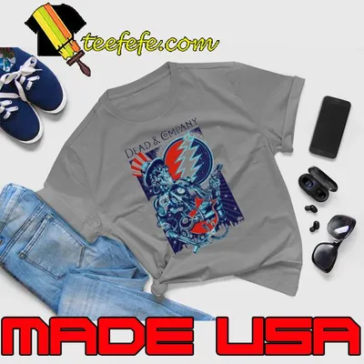 Dead and company skull symbol grateful shirt