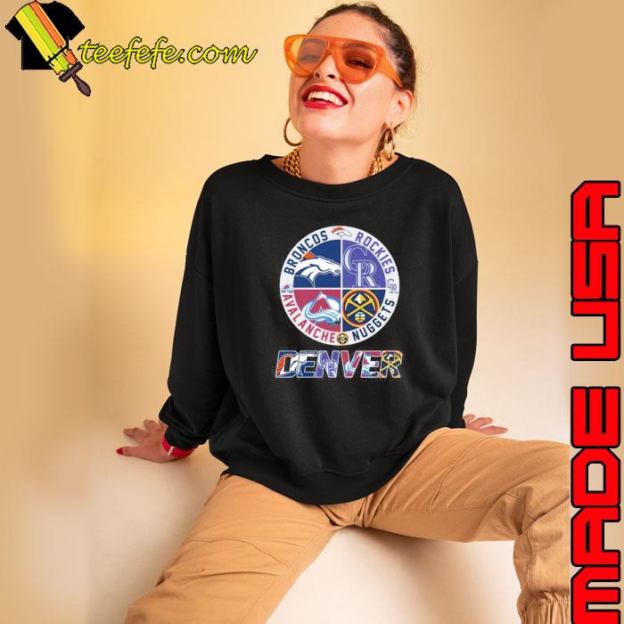 Denver rockies broncos avalanche nuggets hearts 2023 T-shirt, hoodie,  sweater, long sleeve and tank top