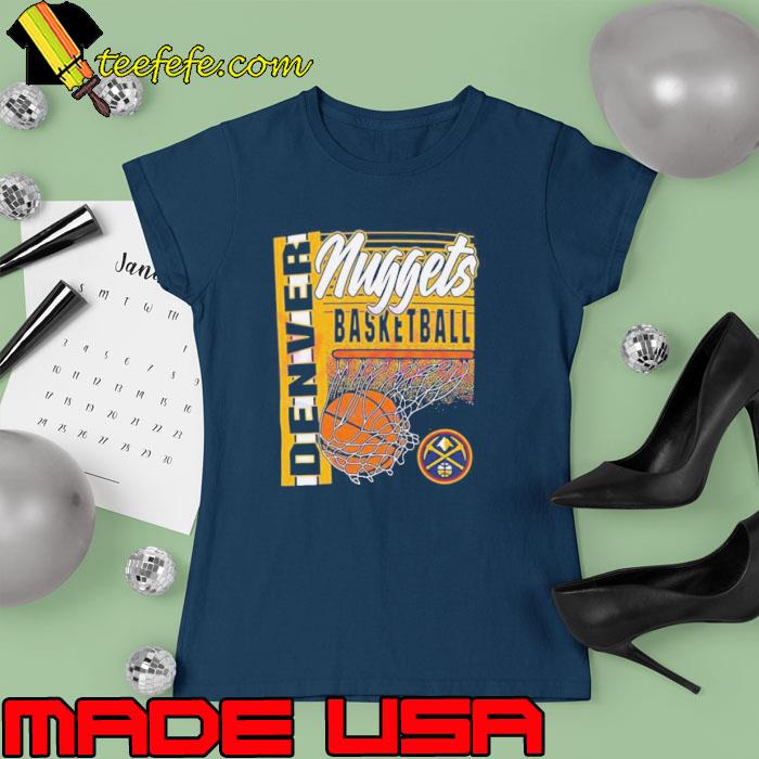 Denver Nuggets Navy Swish NBA 2023 Shirt Ladies tee Denver Nuggets Navy Swish NBA 2023 Shirt Ladies tee