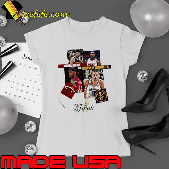 Denver Nuggets vs. Miami Heat 2023 NBA Finals s Ladies tee Denver Nuggets vs. Miami Heat 2023 NBA Finals s Ladies tee