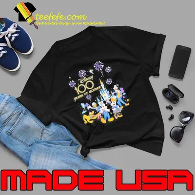 Disney 100 years of wonder fireworks mickey shirt