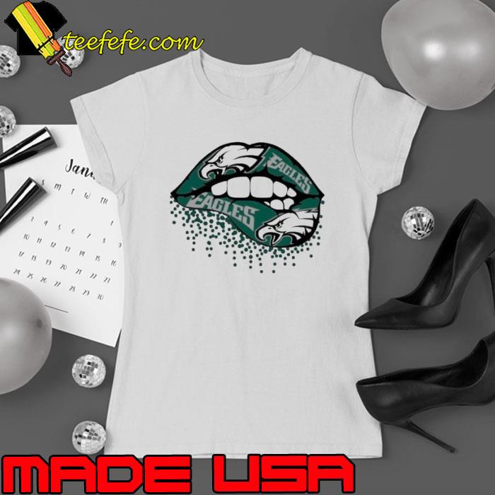 Eagles Football Lip s Ladies tee Eagles Football Lip s Ladies tee