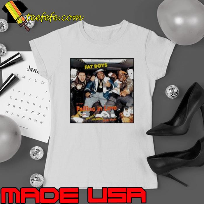 Fat boys 12 single falling in love plus protect yourself and my nuts s Ladies tee Fat boys 12 single falling in love plus protect yourself and my nuts s Ladies tee