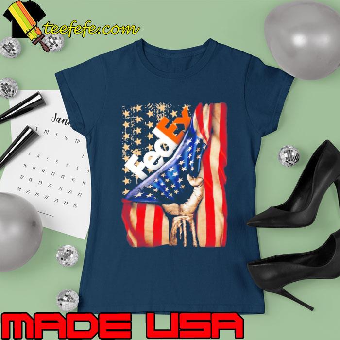 Fedex American Flag Independence Day s Ladies tee Fedex American Flag Independence Day s Ladies tee