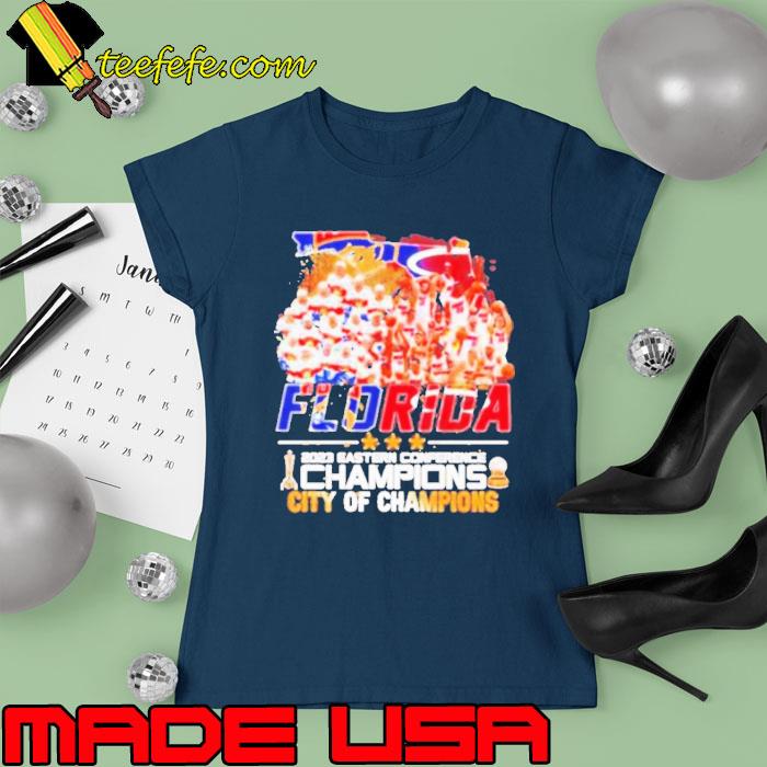 Flodira Panthers Miami Heat 2023 Eastern Conference Champions Shirt Ladies tee Flodira Panthers Miami Heat 2023 Eastern Conference Champions Shirt Ladies tee