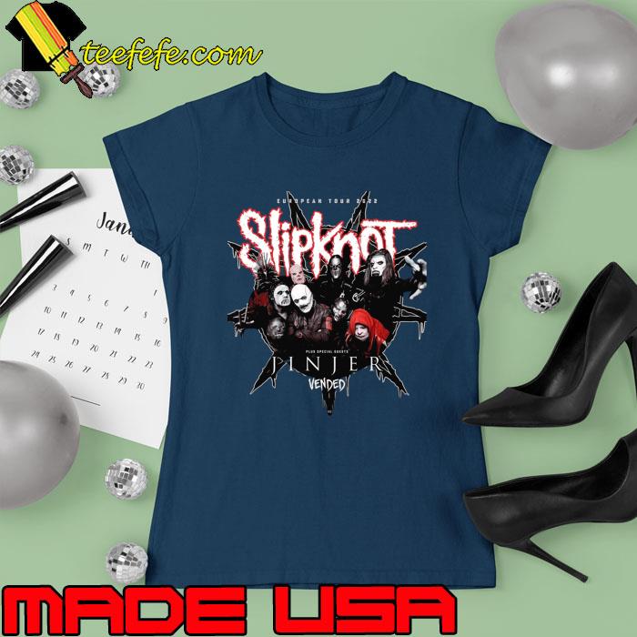 Funny european Tour 2022 Slipknot Jinjer Vended T-Shirt Ladies tee Funny european Tour 2022 Slipknot Jinjer Vended T-Shirt Ladies tee