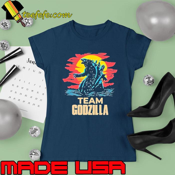Funny team godzilla sunset monster s Ladies tee Funny team godzilla sunset monster s Ladies tee