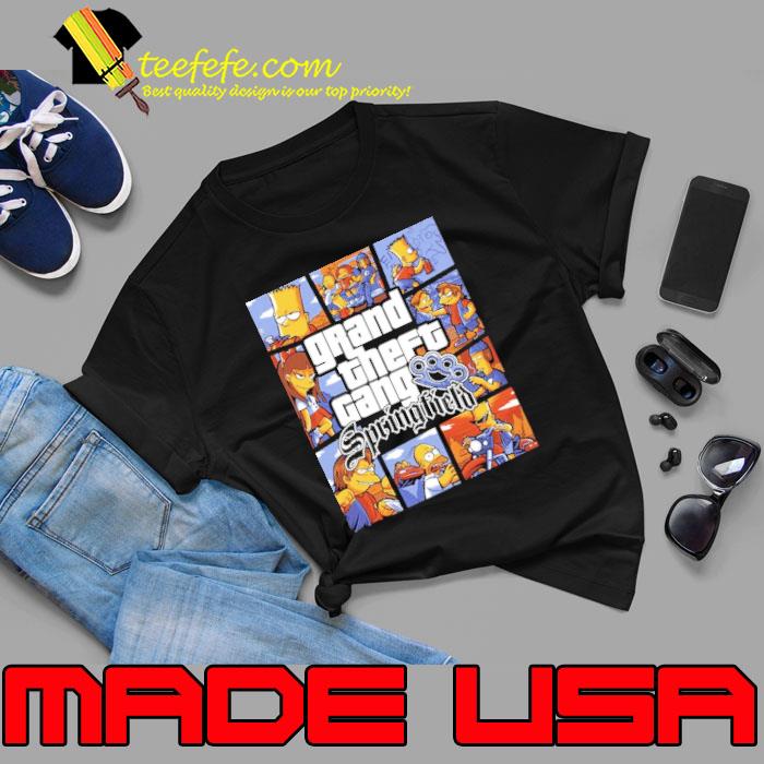 Grand Theft Gang Springfield Simpson s Unisex Grand Theft Gang Springfield Simpson s Unisex