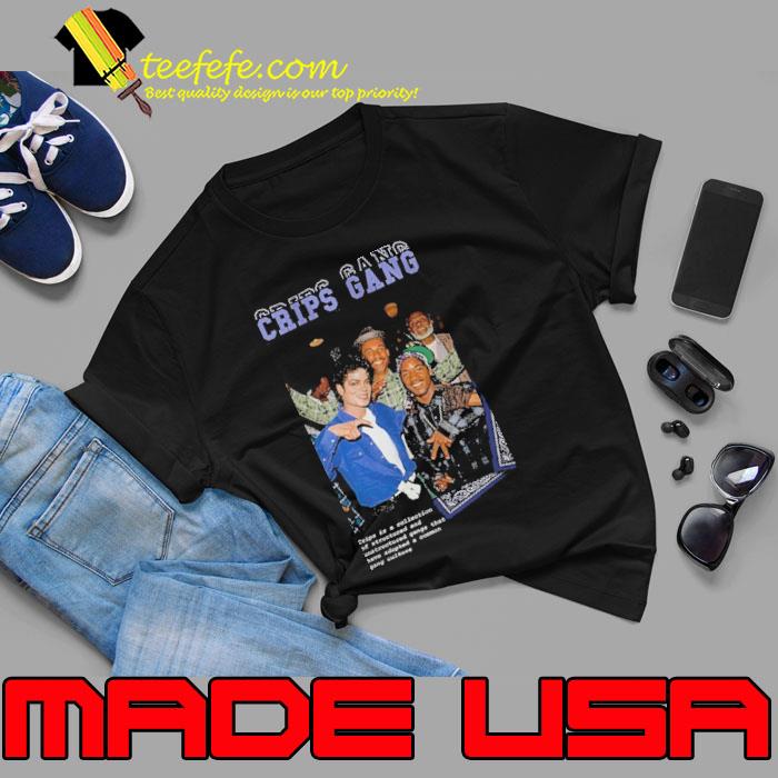 Grove Fashion Tek Taraflı Crips Gang Michael Jackson Baskılı shirt Grove Fashion Tek Taraflı Crips Gang Michael Jackson Baskılı shirt